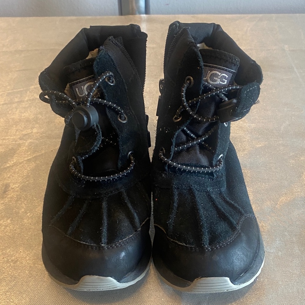 UGG Kids Black and Gray Boots